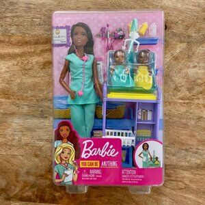 NEW Barbie Doll Baby Doctor Playset w/ 2 Babies